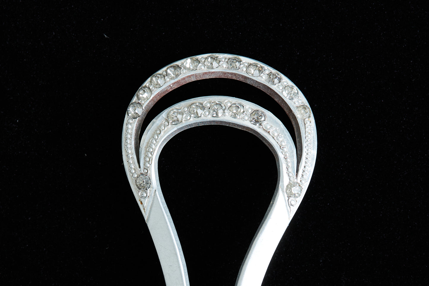 1910s Elegant Rhinestone Embellished Hair Comb