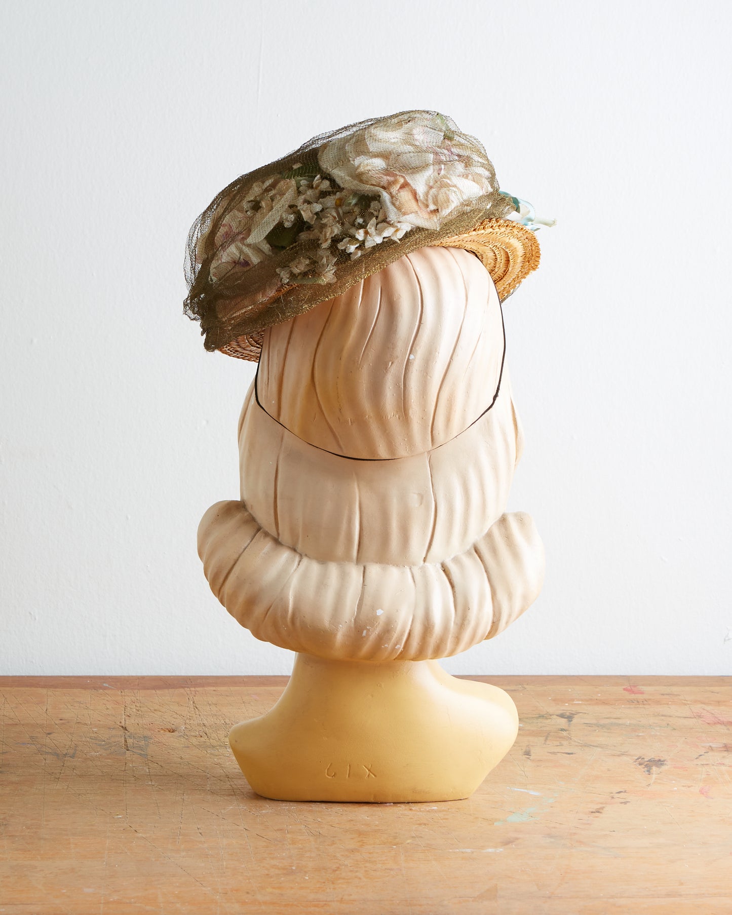 1930s Elaborate John-Frederics Easter Bonnet Tilt Hat