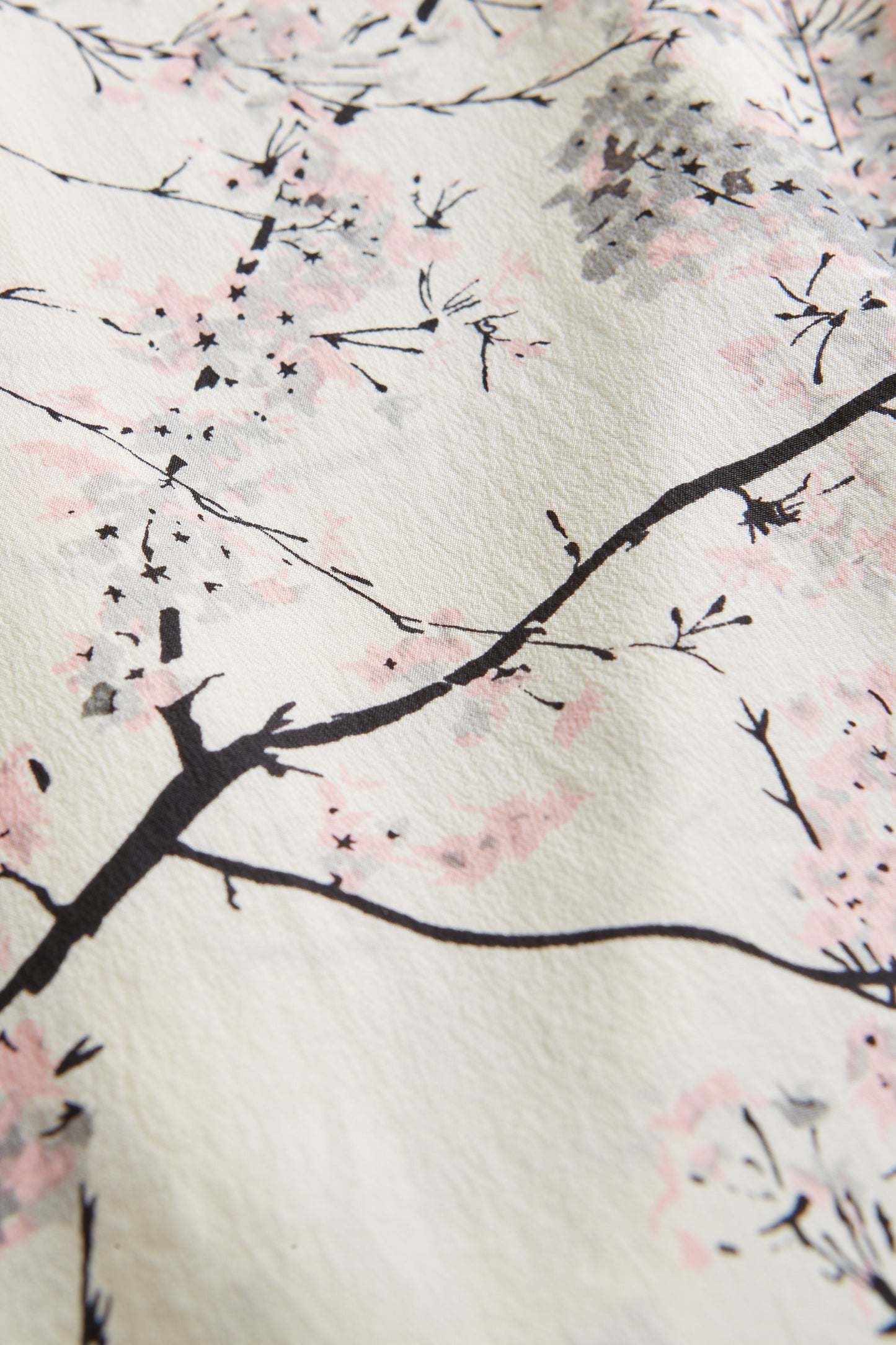1940s Dorothy Korby Cherry Blossom Print Blouse