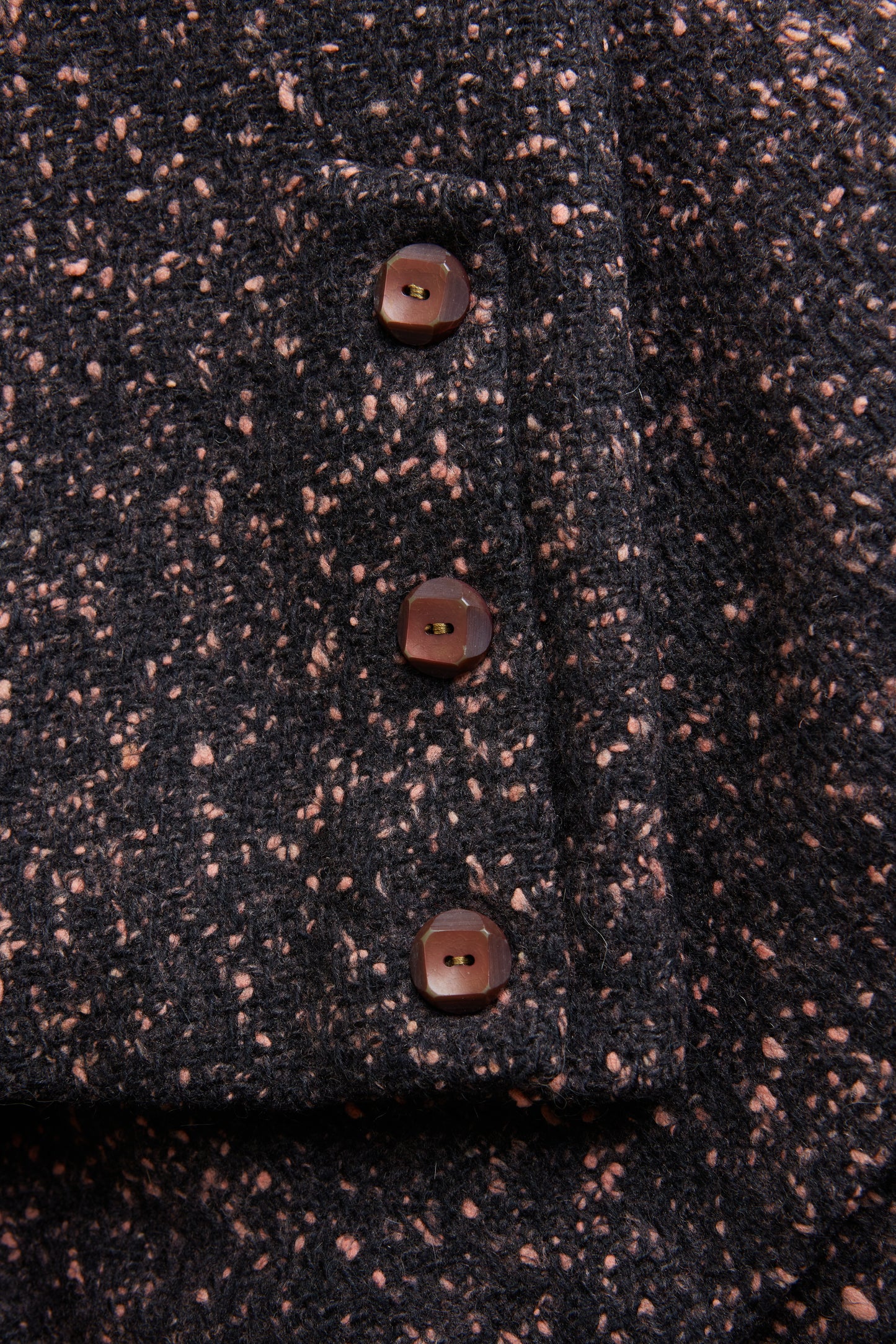 1950s Peach Fleck Double Breasted Jacket