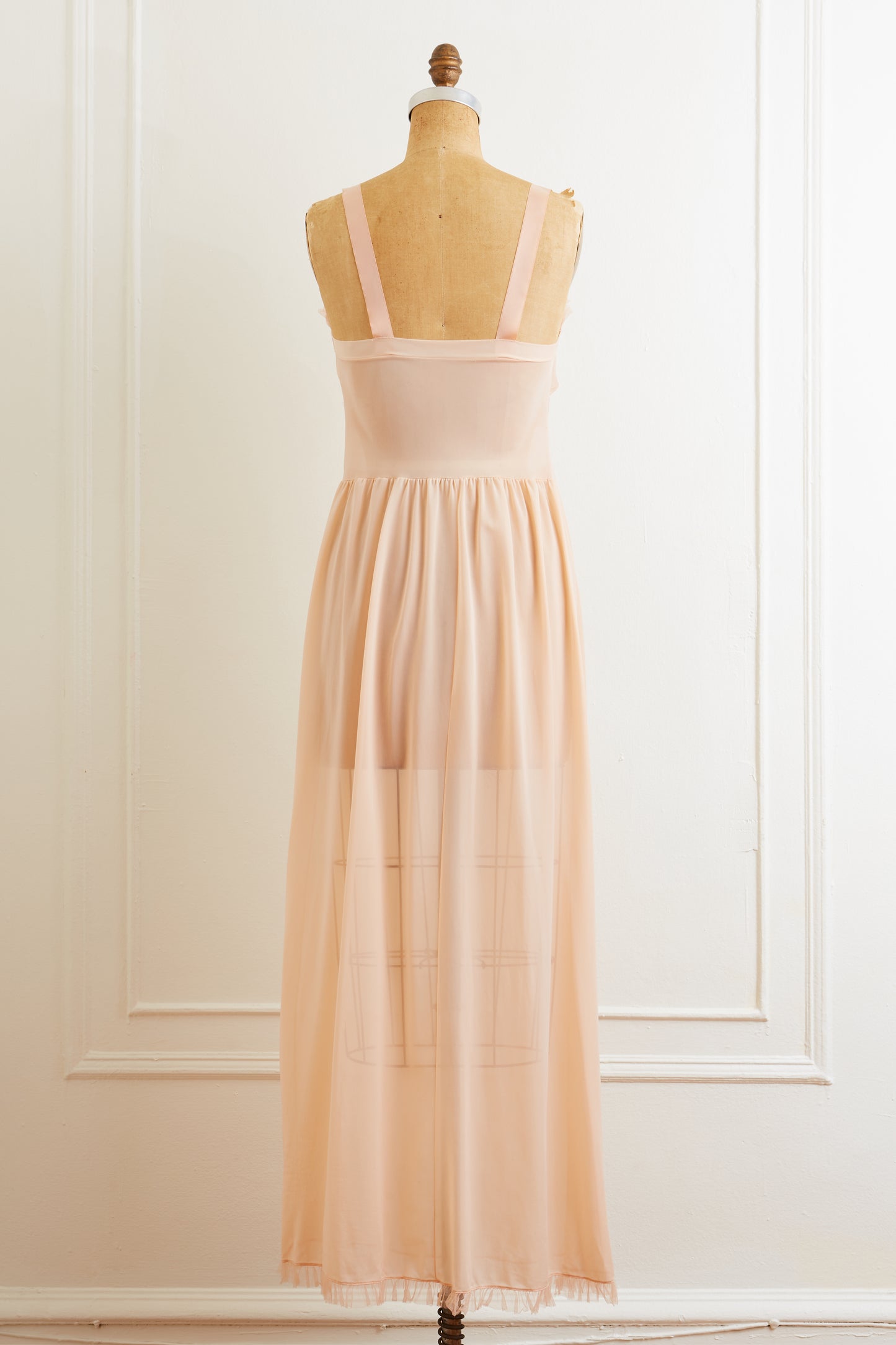 1950s Saucy Sheer Mesh Bust Negligée