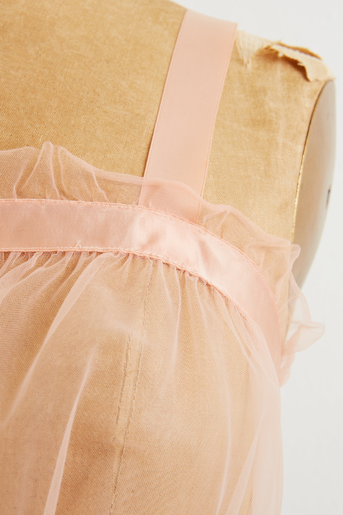 1950s Saucy Sheer Mesh Bust Negligée
