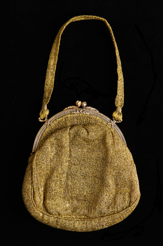 1930s Gold Lamé Purse