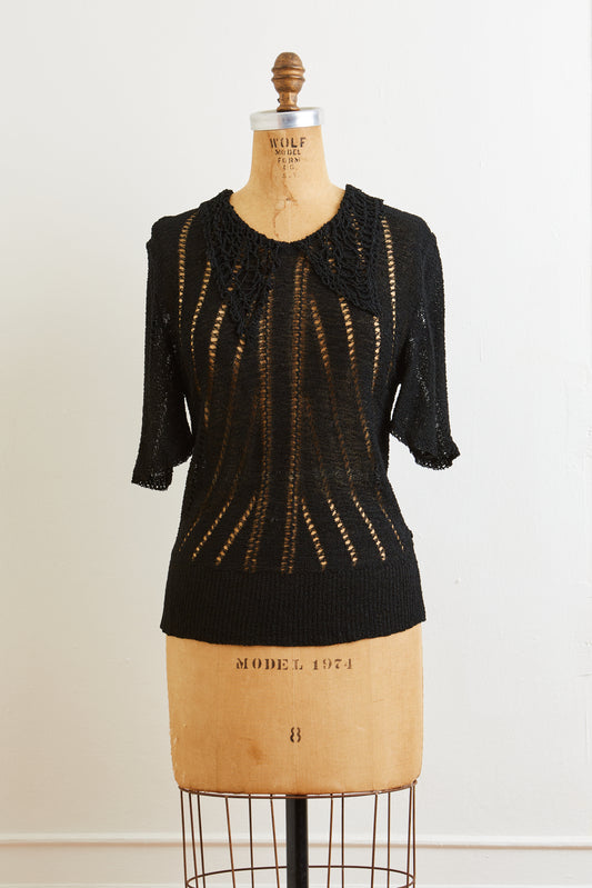 1930s Drapey Rayon Knit Top